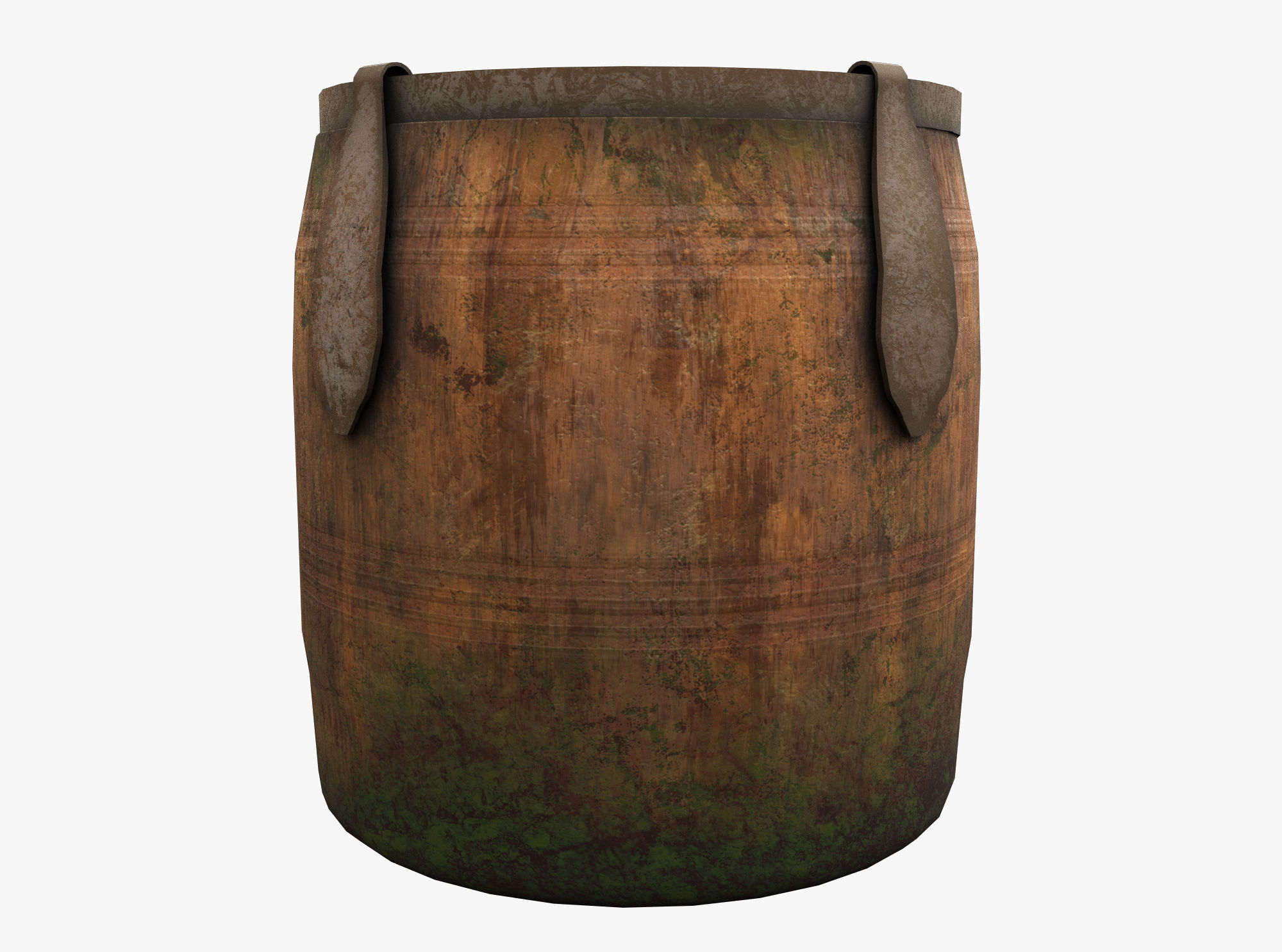 Wooden Aged Medieval Low-poly 3D model_2