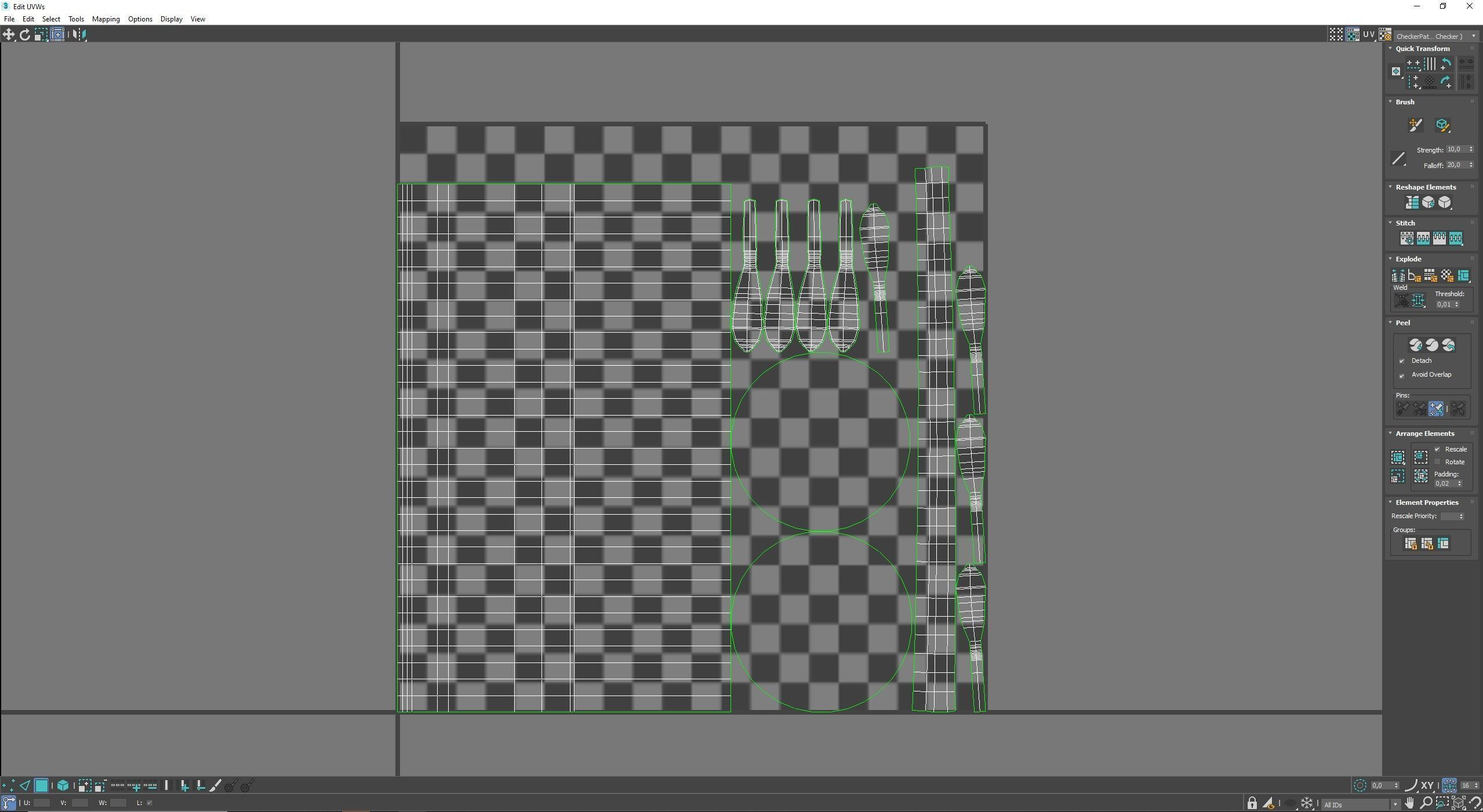 Wooden Aged Medieval Low-poly 3D model_8