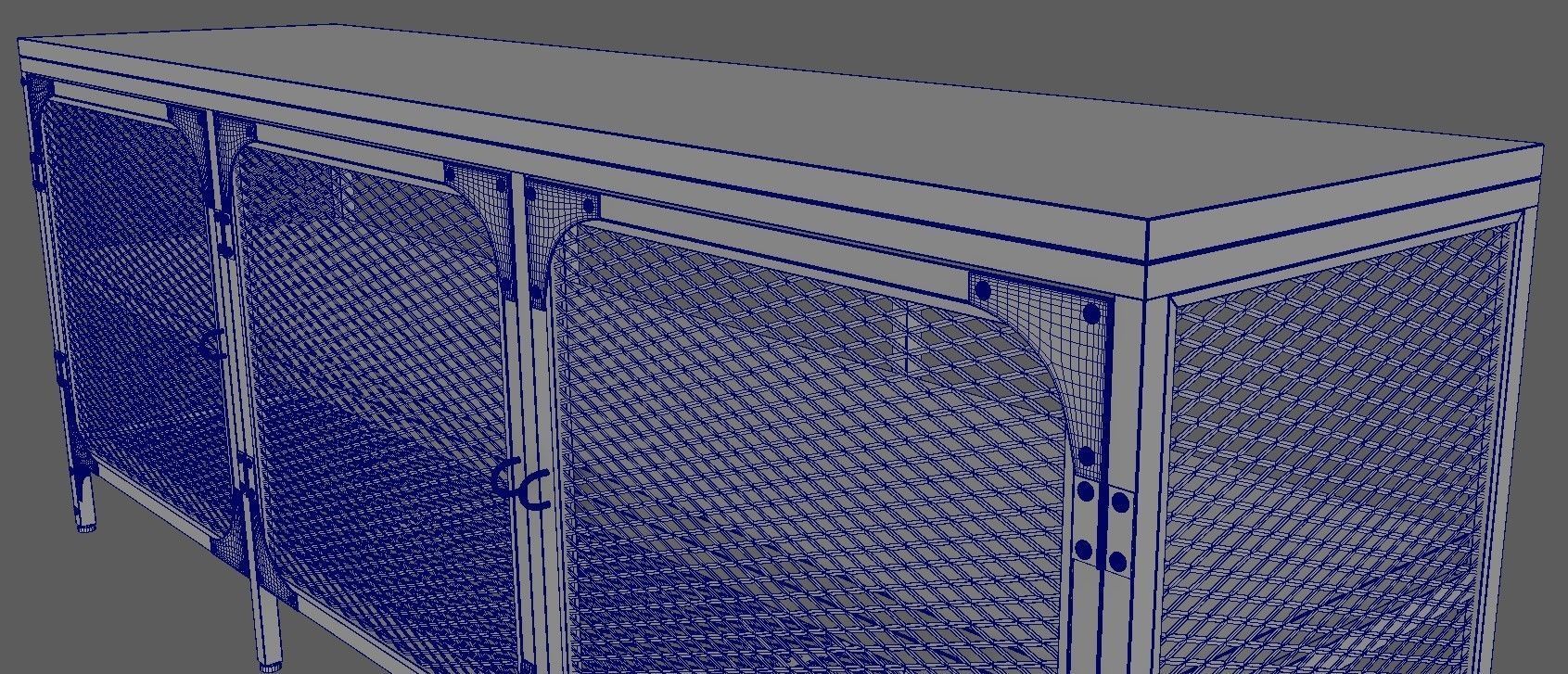 TV cabinet and table set 3D Model Collection_20