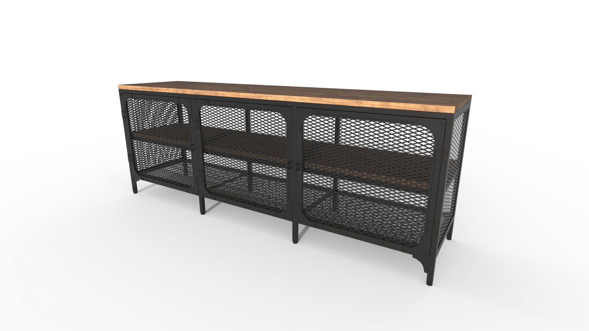 TV cabinet and table set 3D Model Collection_6