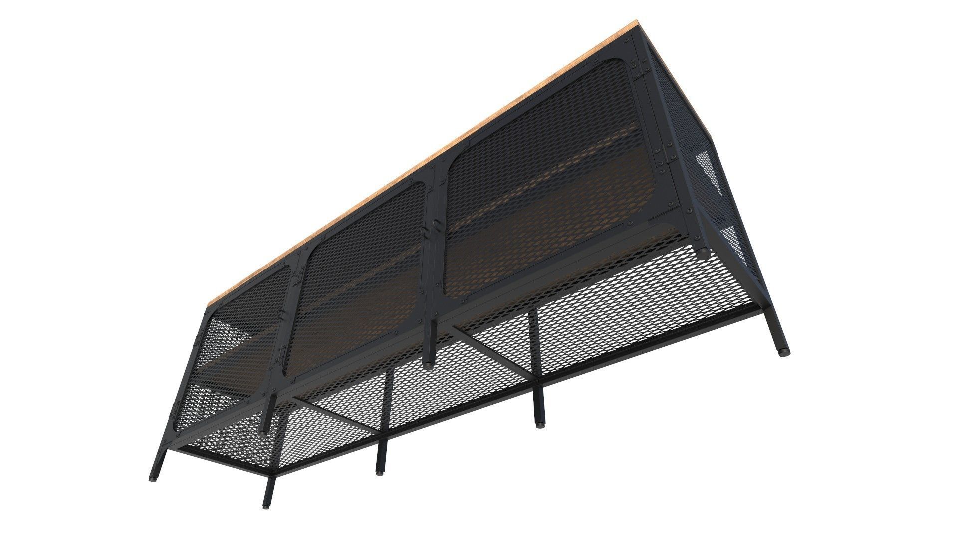 TV cabinet and table set 3D Model Collection_8