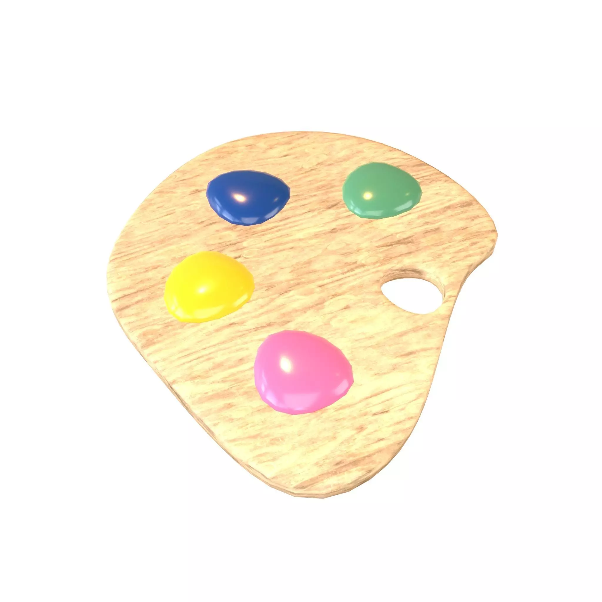 Palette v1 005 Low-poly 3D model