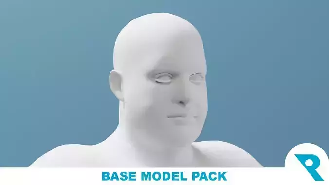 Male Base Mesh Rushaan High-Poly