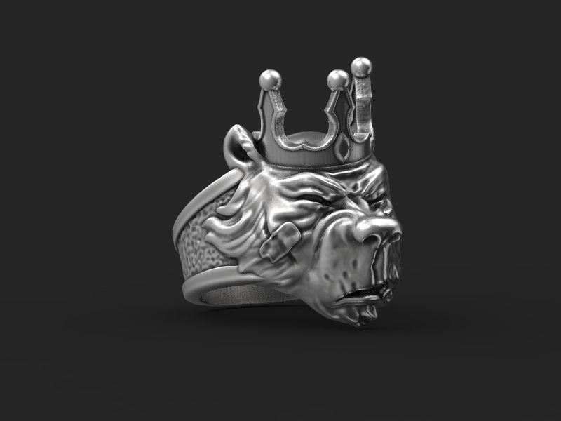 Ring Bear bully crown 3d model for 3d printing 3D print model 3D print model_15