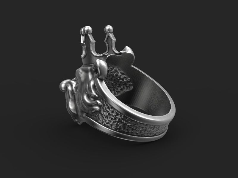 Ring Bear bully crown 3d model for 3d printing 3D print model 3D print model_9