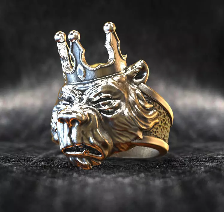 Ring Bear bully crown 3d model for 3d printing 3D print model 3D print model_0