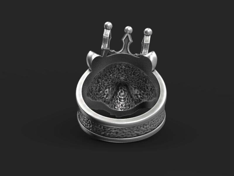 Ring Bear bully crown 3d model for 3d printing 3D print model 3D print model_11