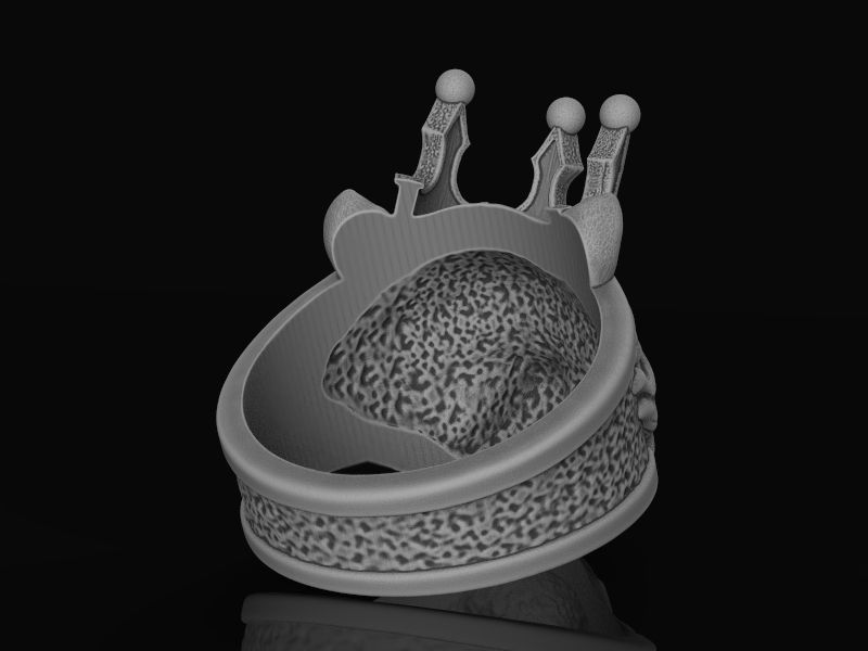 Ring Bear bully crown 3d model for 3d printing 3D print model 3D print model_22