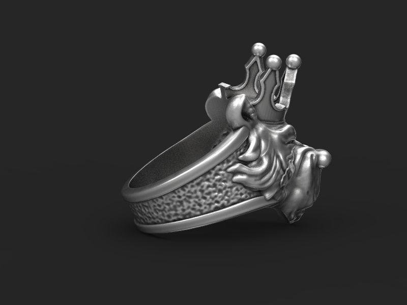 Ring Bear bully crown 3d model for 3d printing 3D print model 3D print model_13