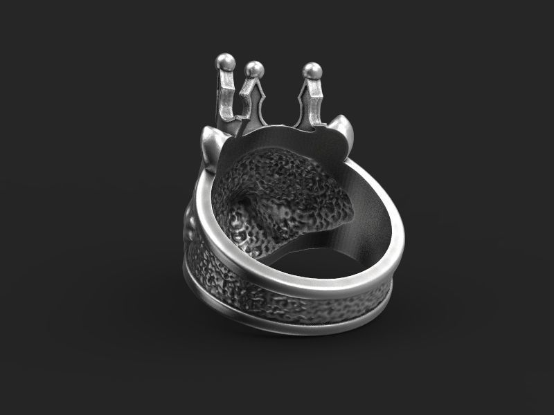Ring Bear bully crown 3d model for 3d printing 3D print model 3D print model_10