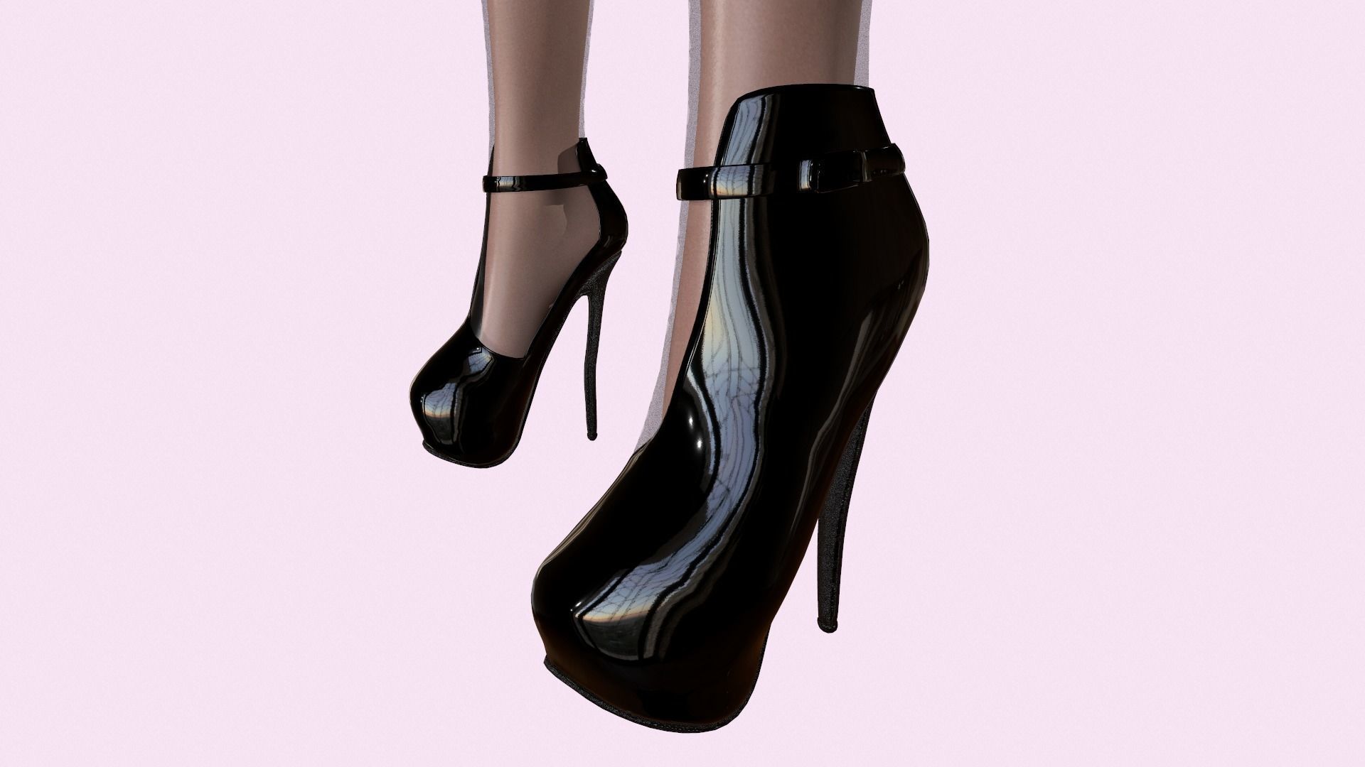 Maya Modular Girl 13 Low-poly 3D model_6