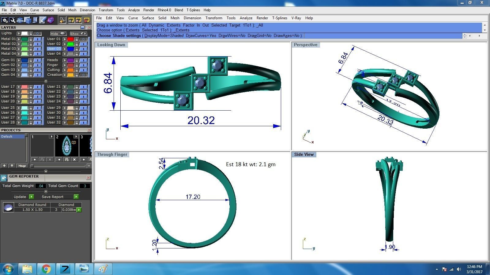 Ring - 8837 3D print model_1