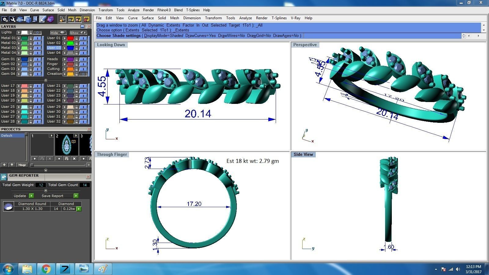 Ring - 8824 3D print model_4