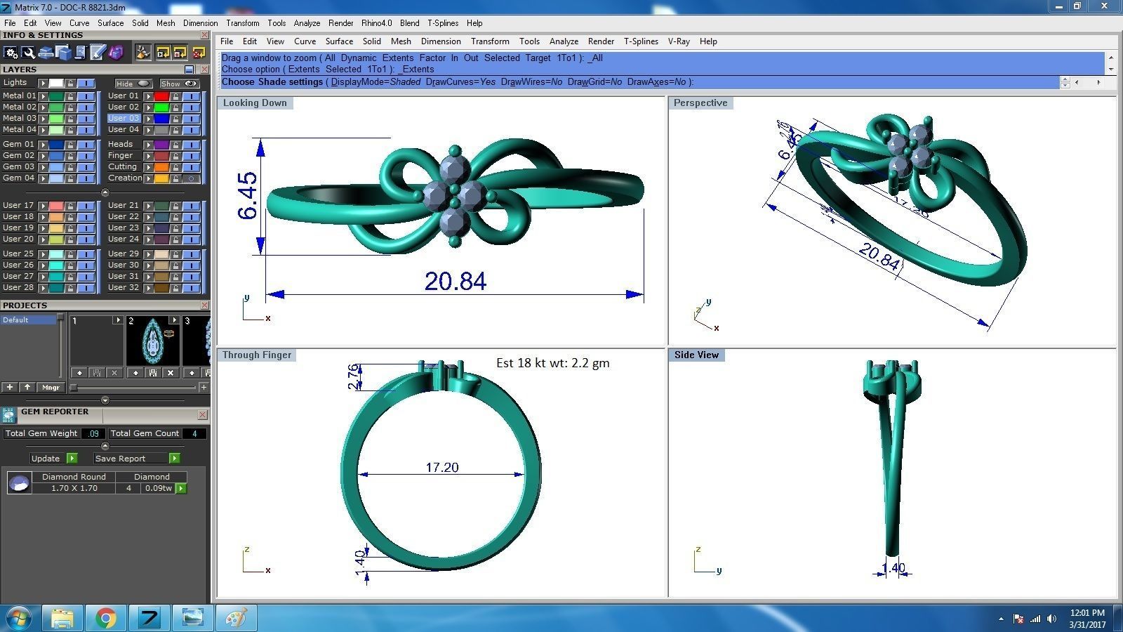 Ring  - 8821 3D print model_4