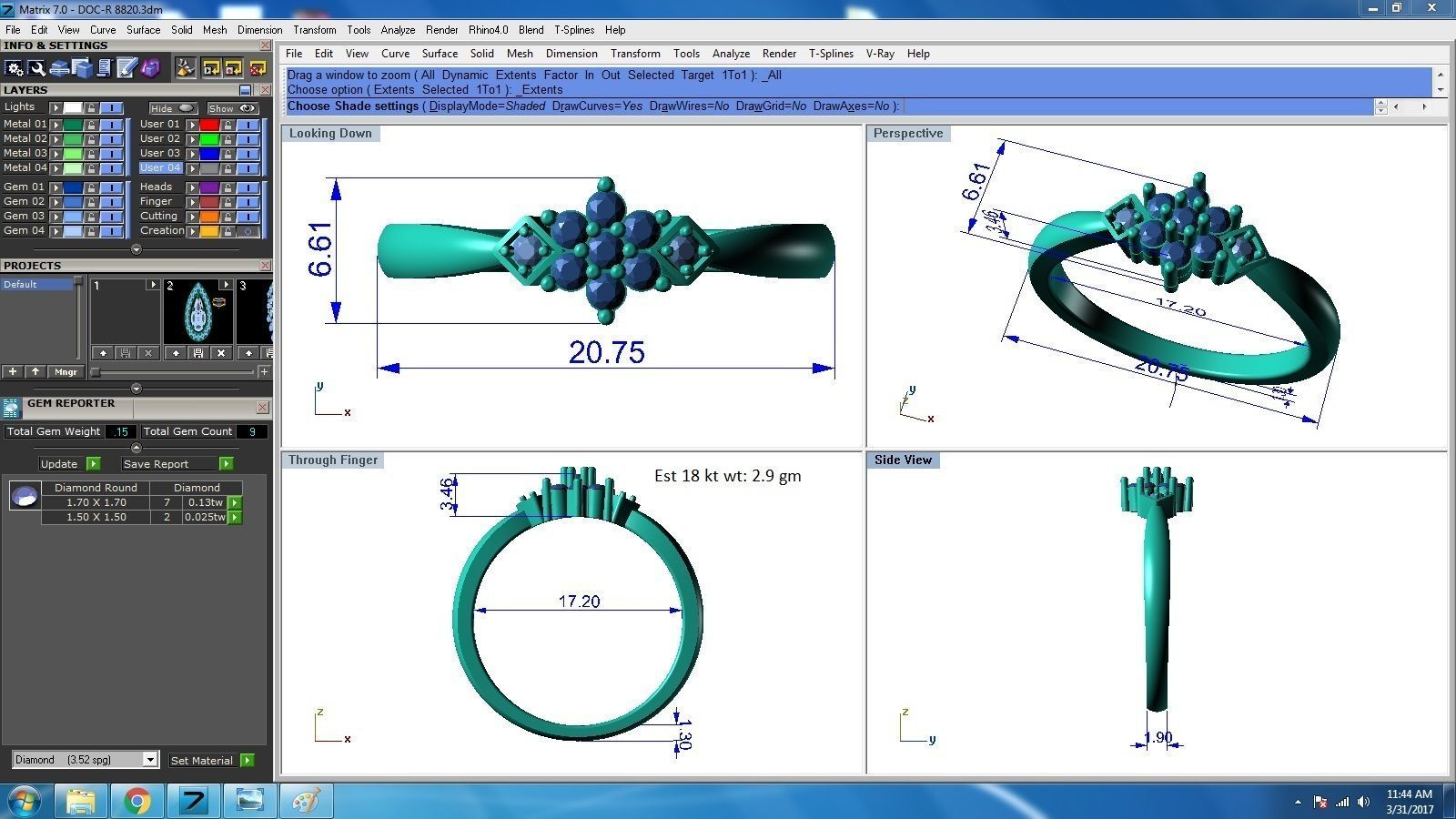 Ring - 8820 3D print model_1