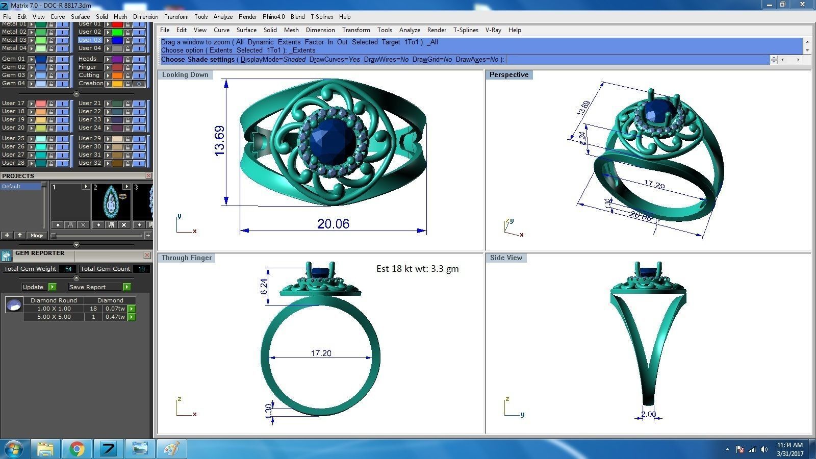 Ring - 8817 3D print model_1