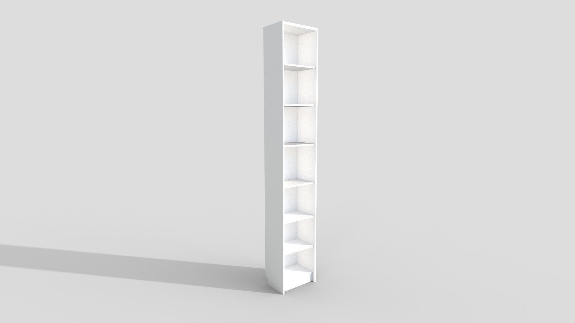 4 Bookcase set tall 3D Model Collection_30