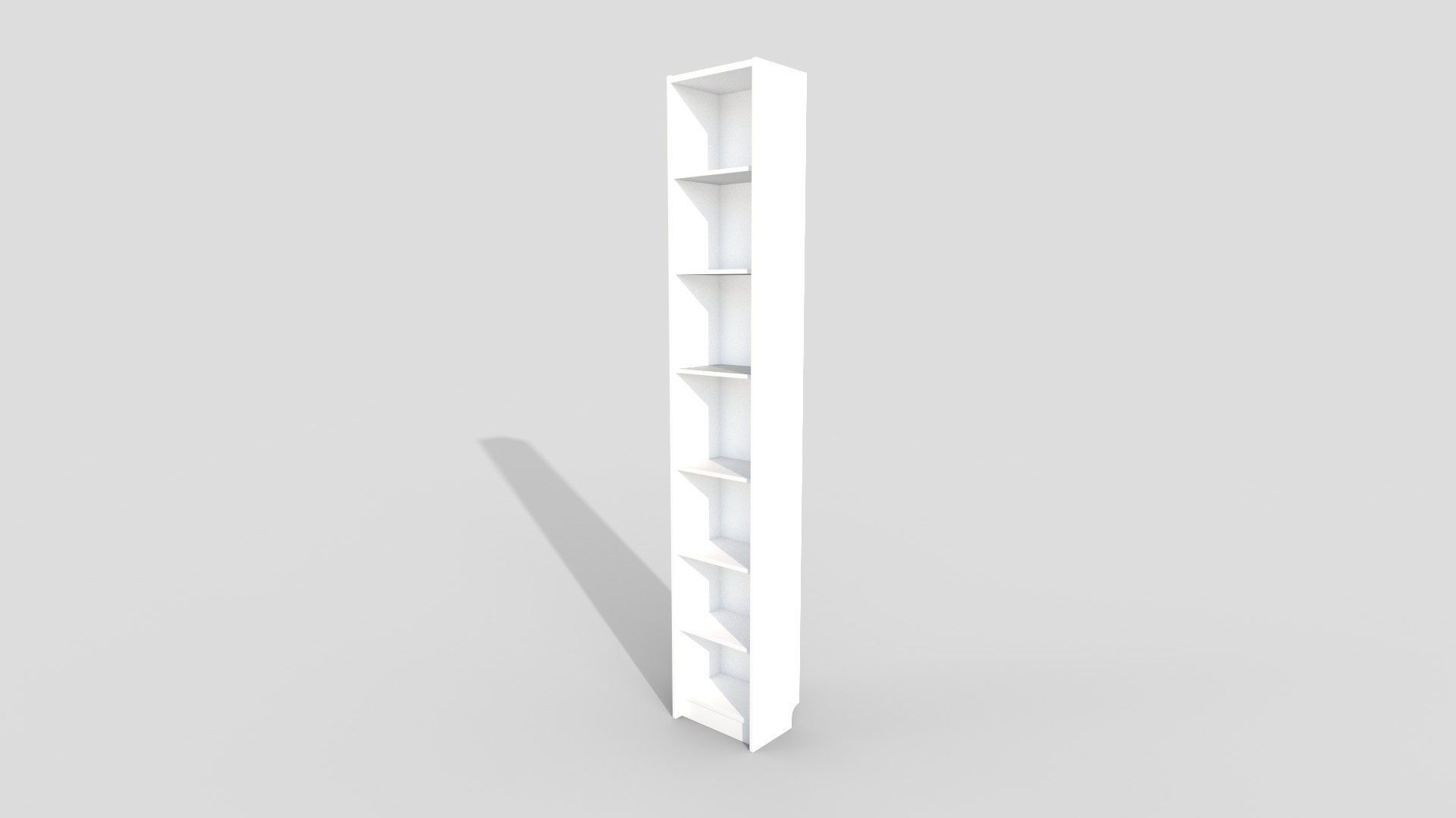 4 Bookcase set tall 3D Model Collection_31