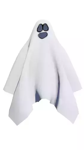 ghost Low-poly 3D model