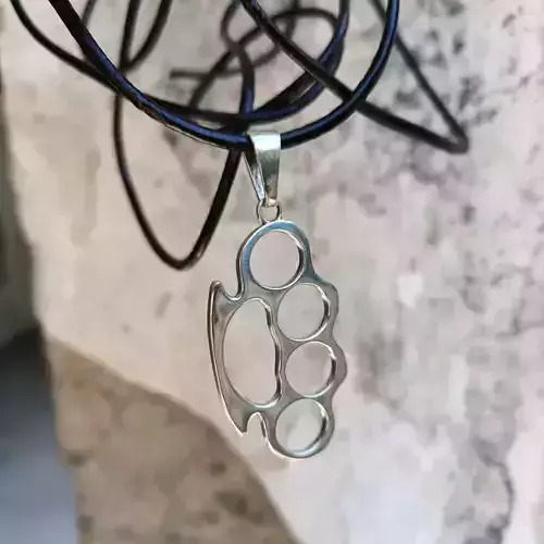 pendant brass knuckles 3d model for 3d printing 3D print model