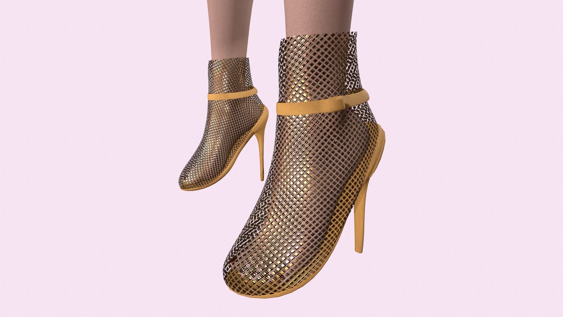 Maya Modular Girl 16 Low-poly 3D model_6