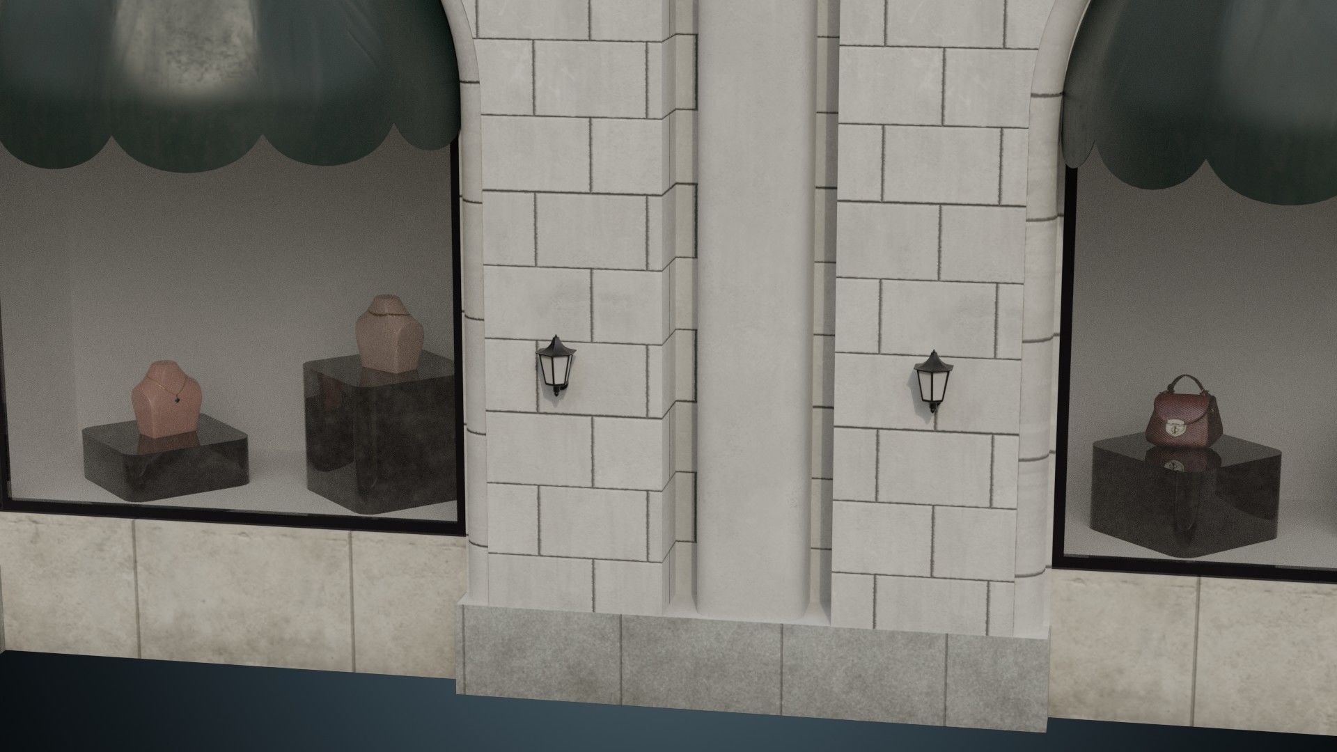 Building 25 Low-poly 3D model_6