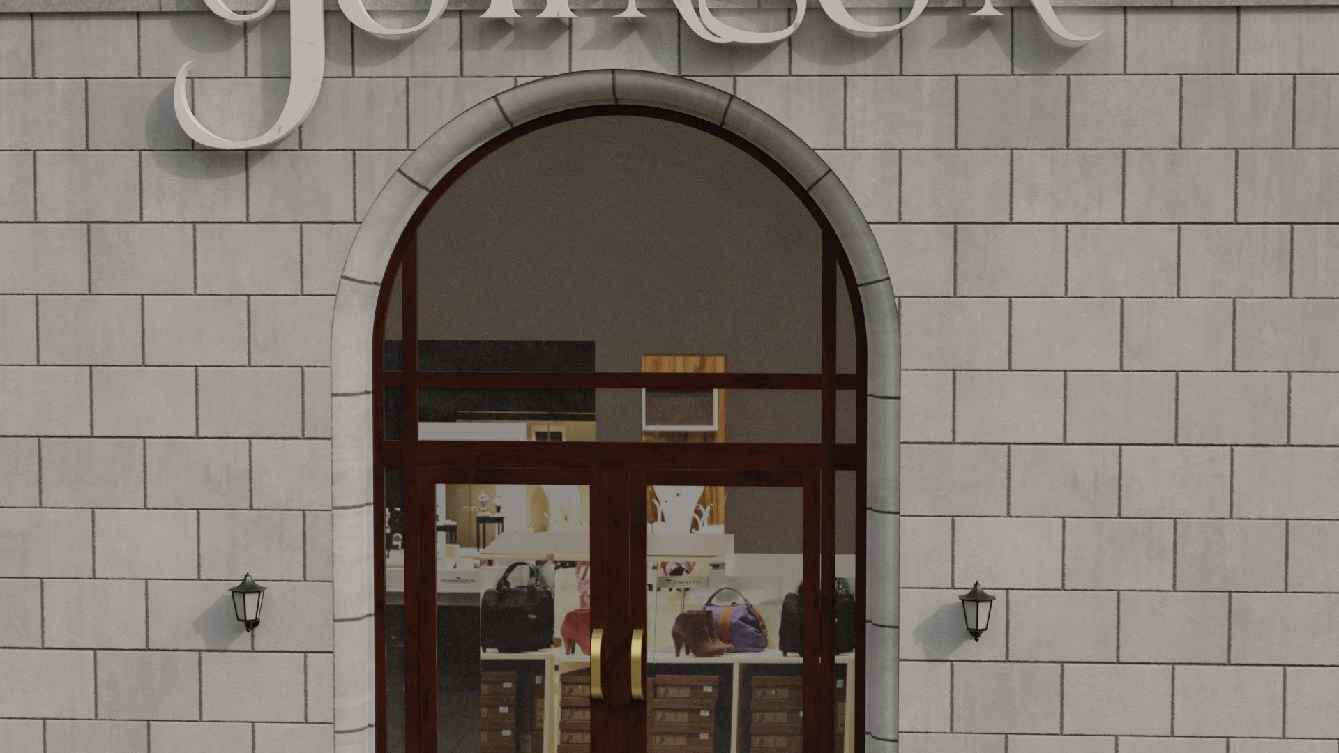 Building 25 Low-poly 3D model_5