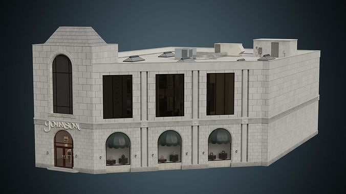 Building 25 Low-poly 3D model