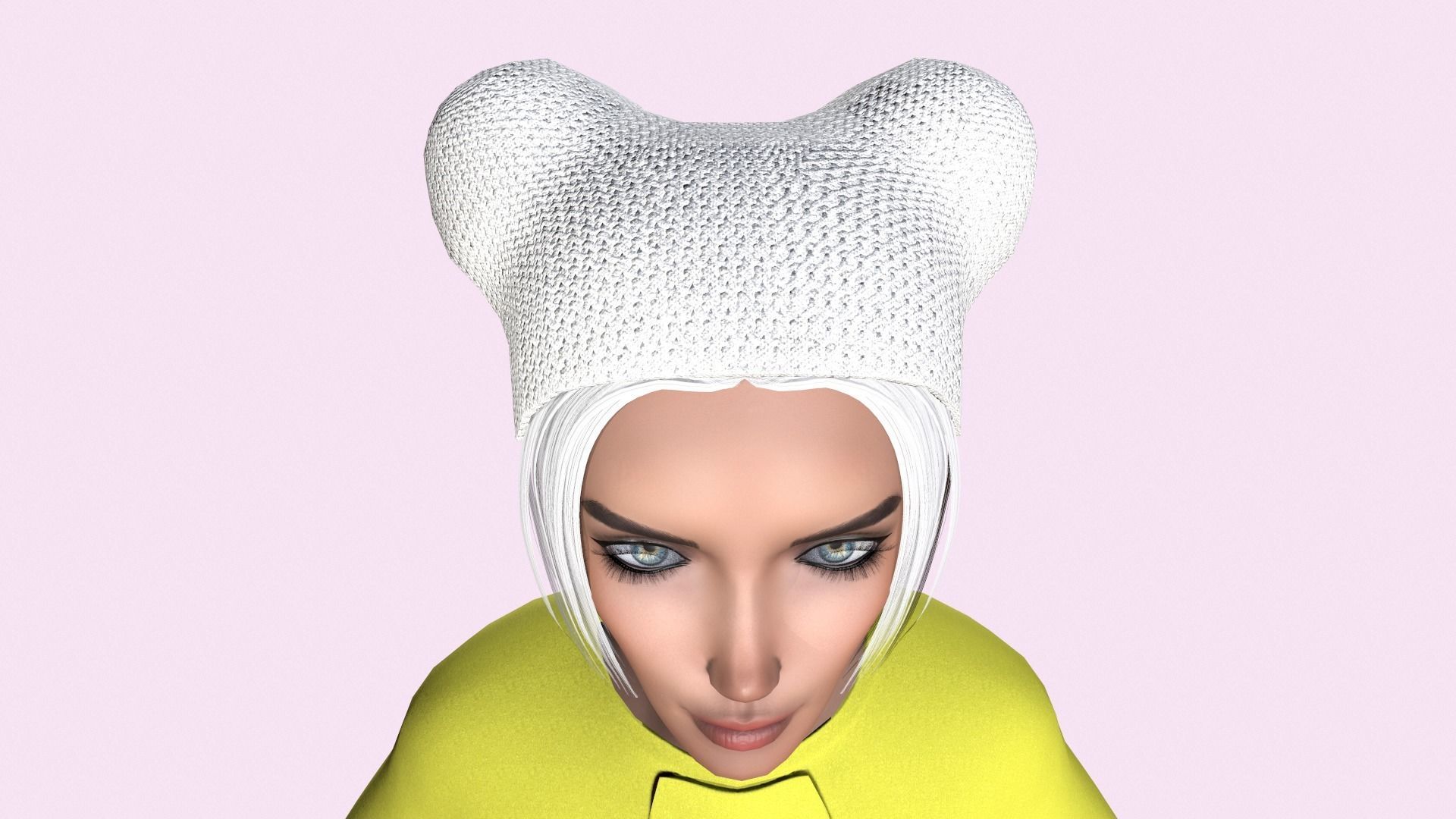 Maya Modular Girl 18 Low-poly 3D model_6