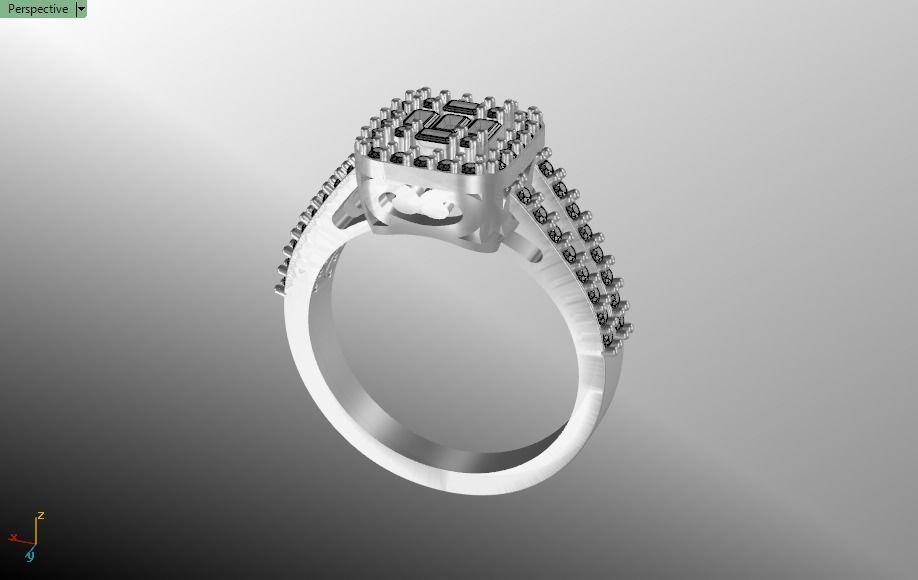 ring mine 3D print model_13