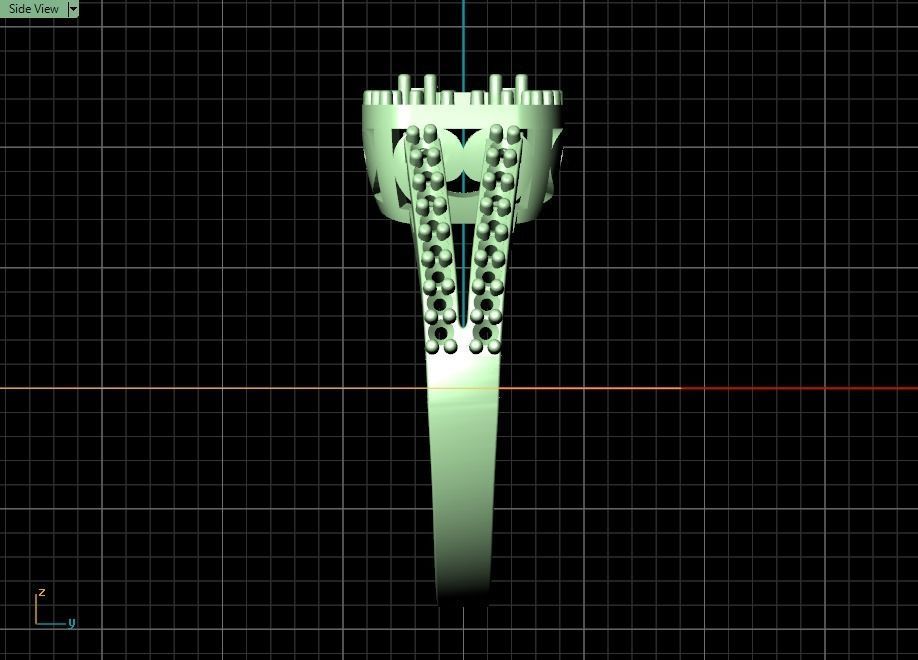 ring mine 3D print model_36