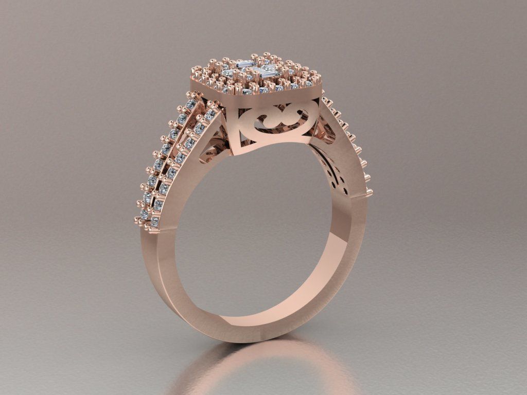 ring mine 3D print model_1