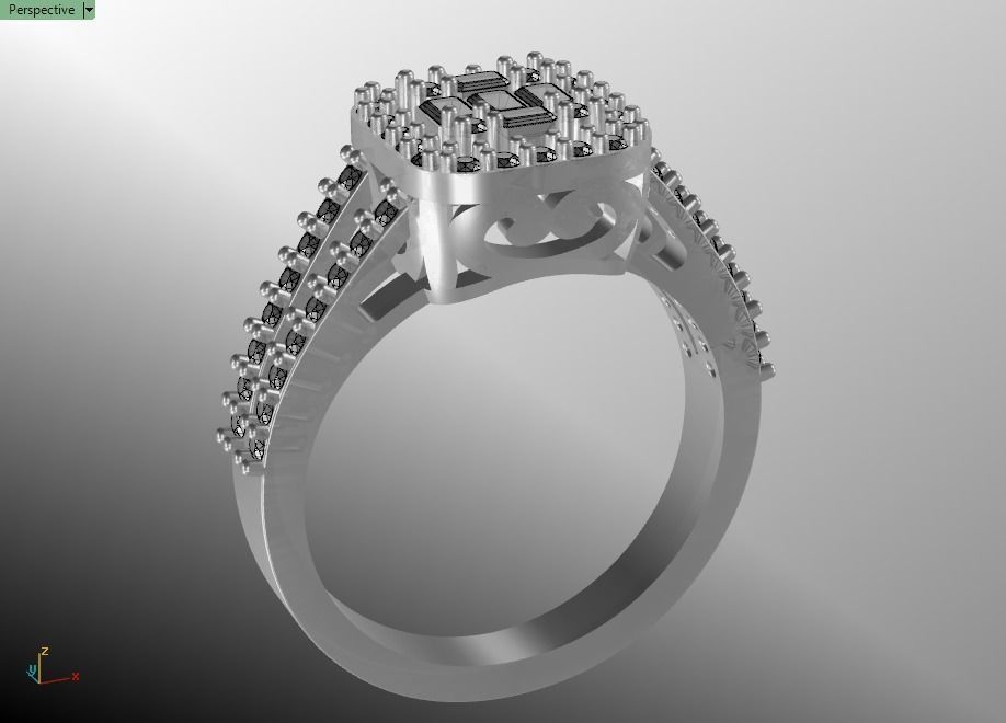 ring mine 3D print model_9