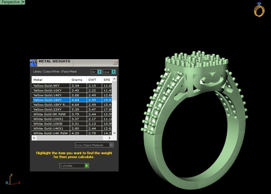 ring mine 3D print model_33