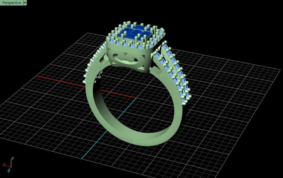 ring mine 3D print model_24