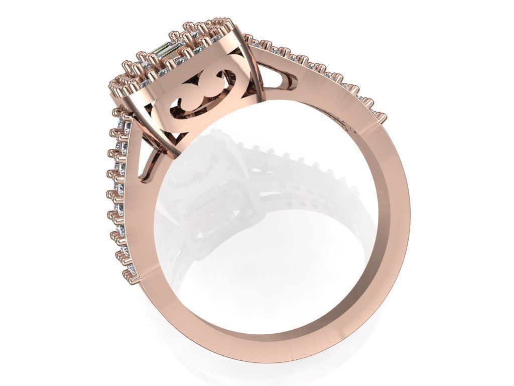 ring mine 3D print model_2