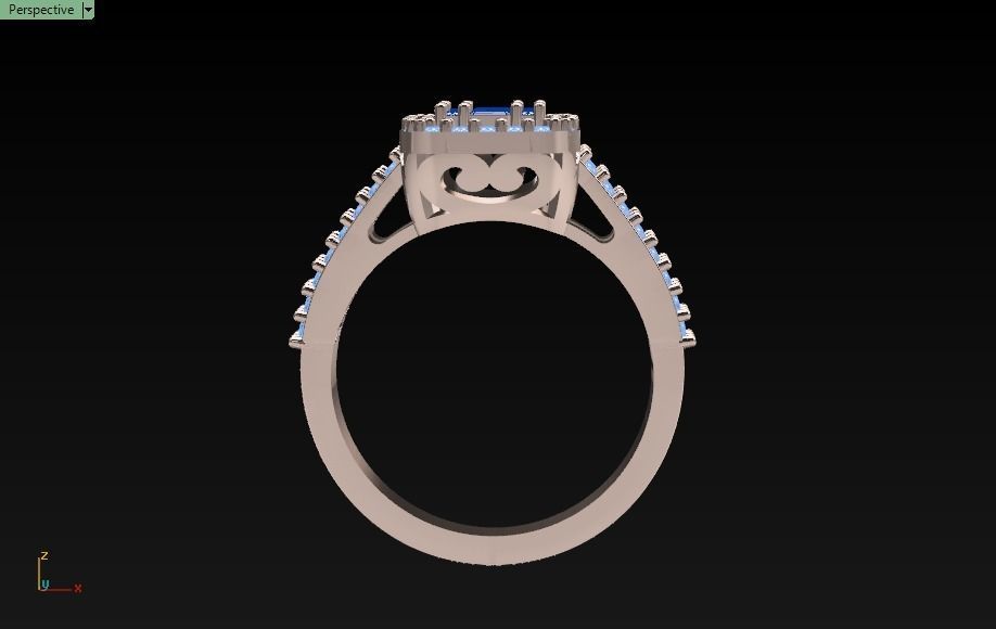 ring mine 3D print model_23