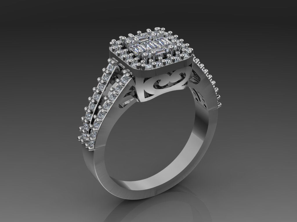 ring mine 3D print model_35