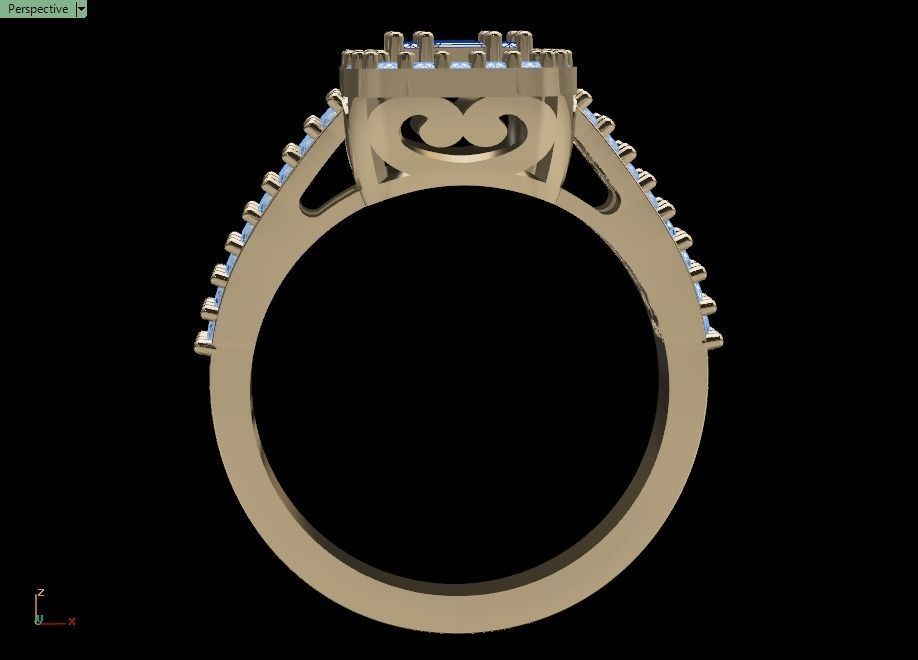 ring mine 3D print model_29