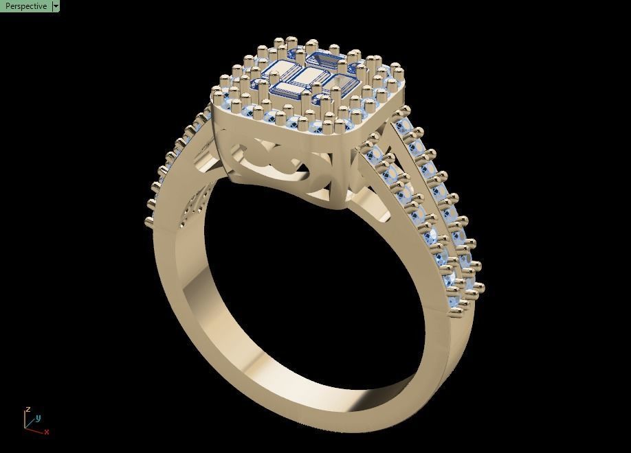 ring mine 3D print model_27