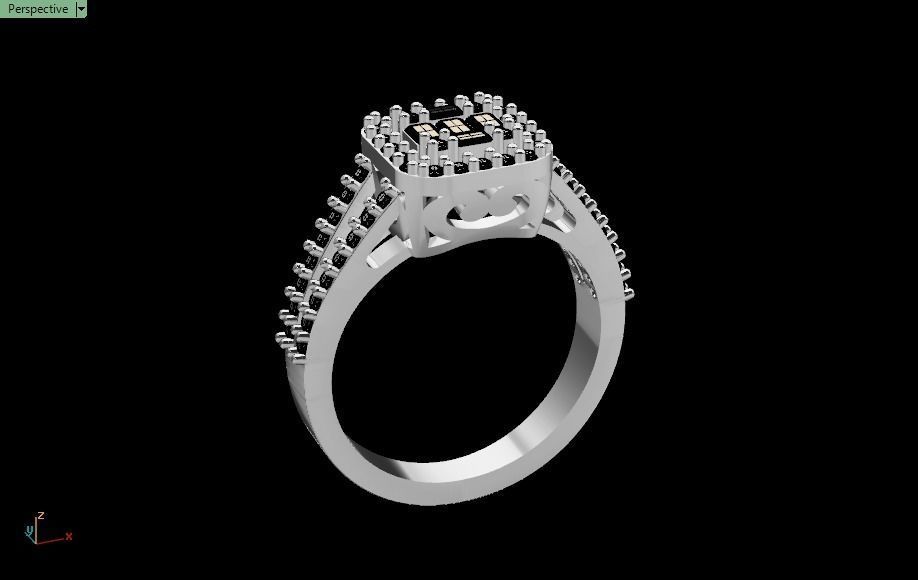 ring mine 3D print model_30