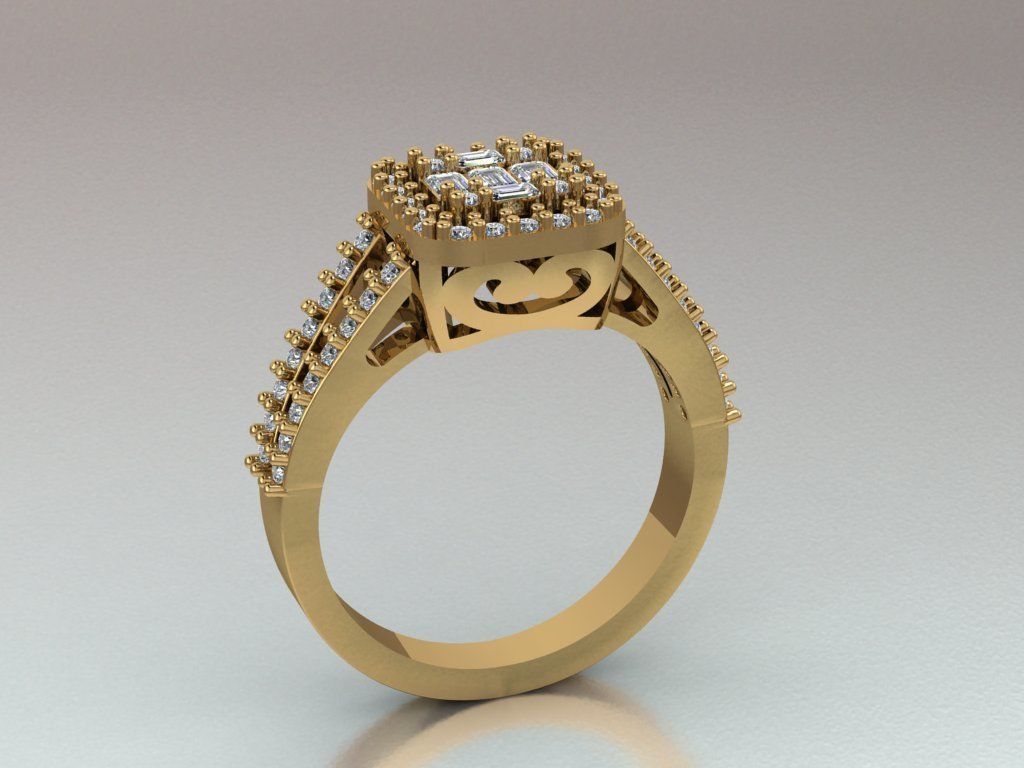 ring mine 3D print model_14