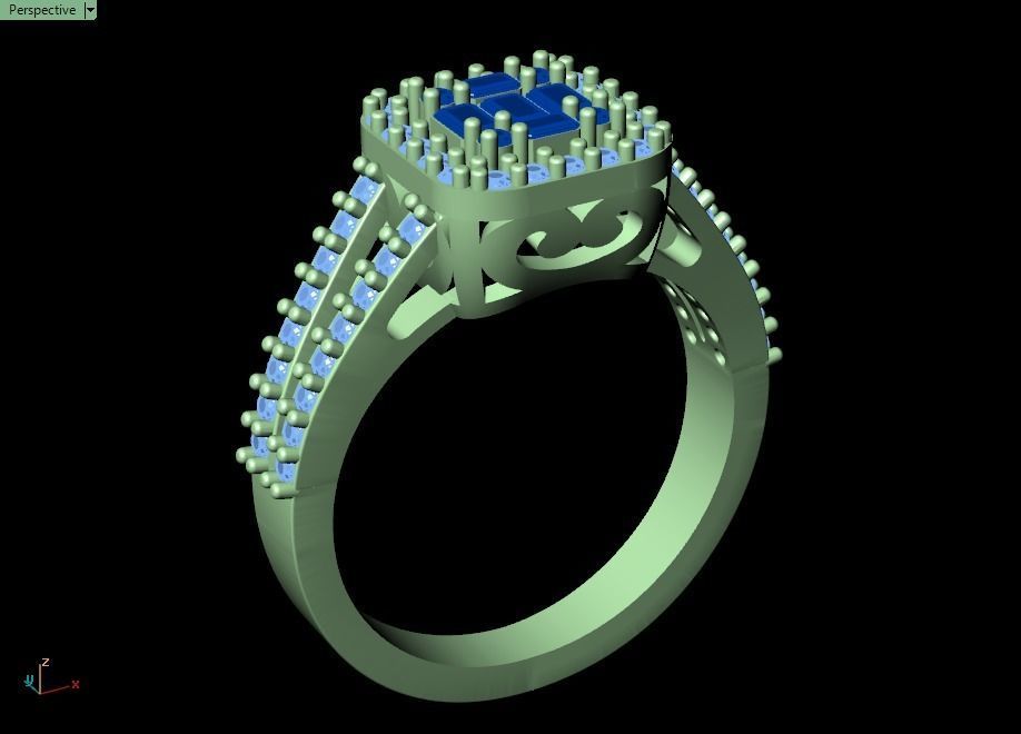 ring mine 3D print model_32