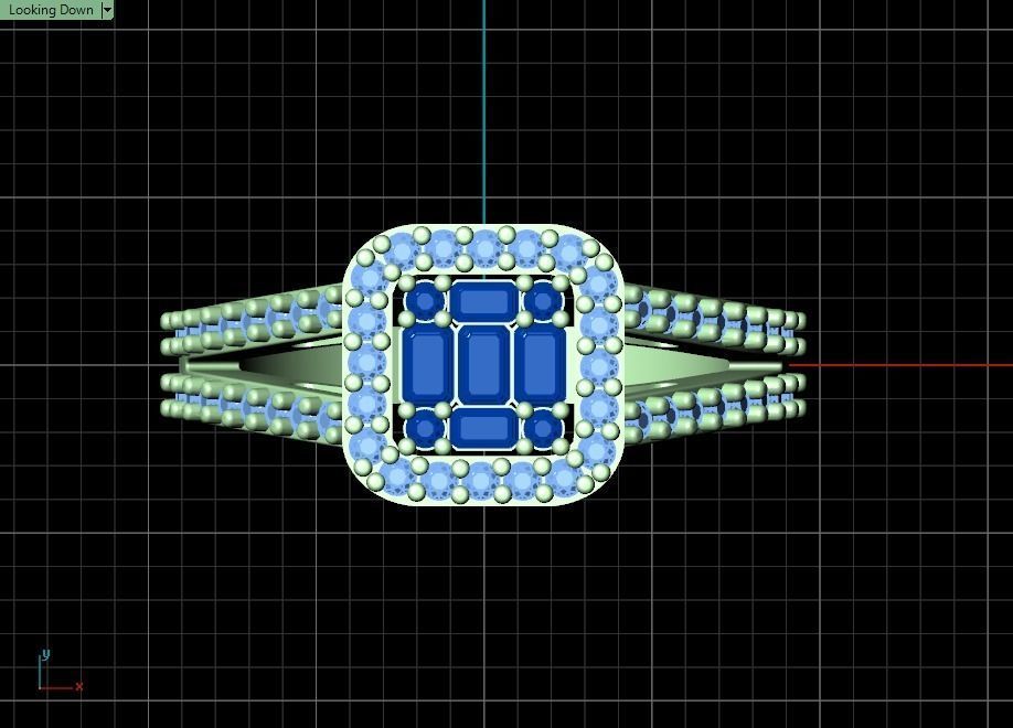 ring mine 3D print model_4