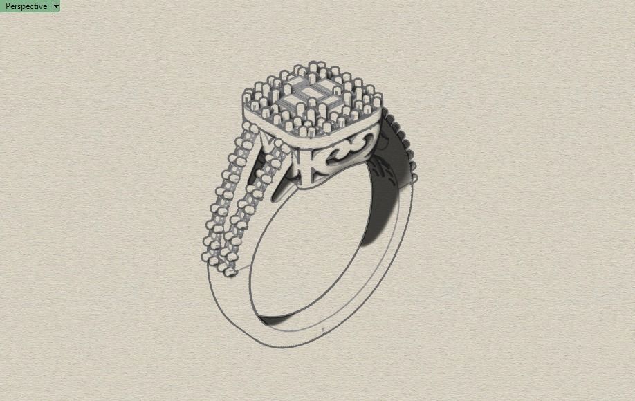 ring mine 3D print model_12