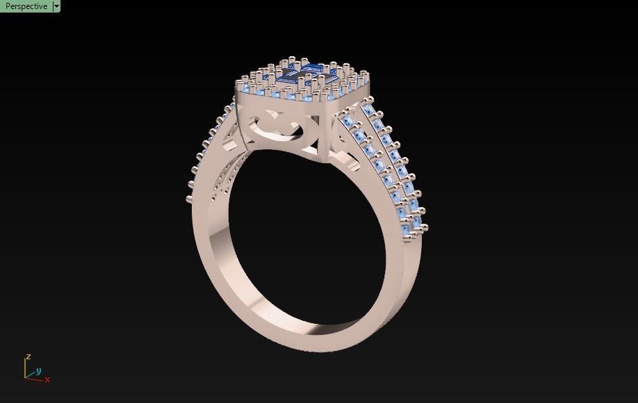 ring mine 3D print model_19