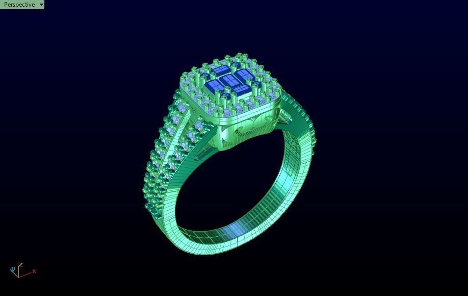 ring mine 3D print model_10
