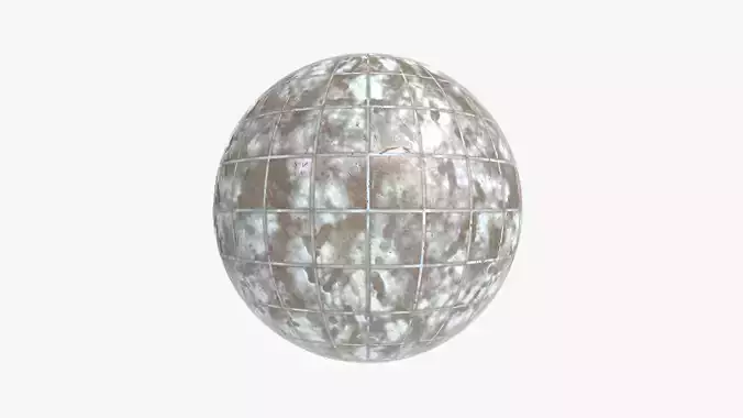 Floor Tile 003 PBR 4K - V8 - Snow