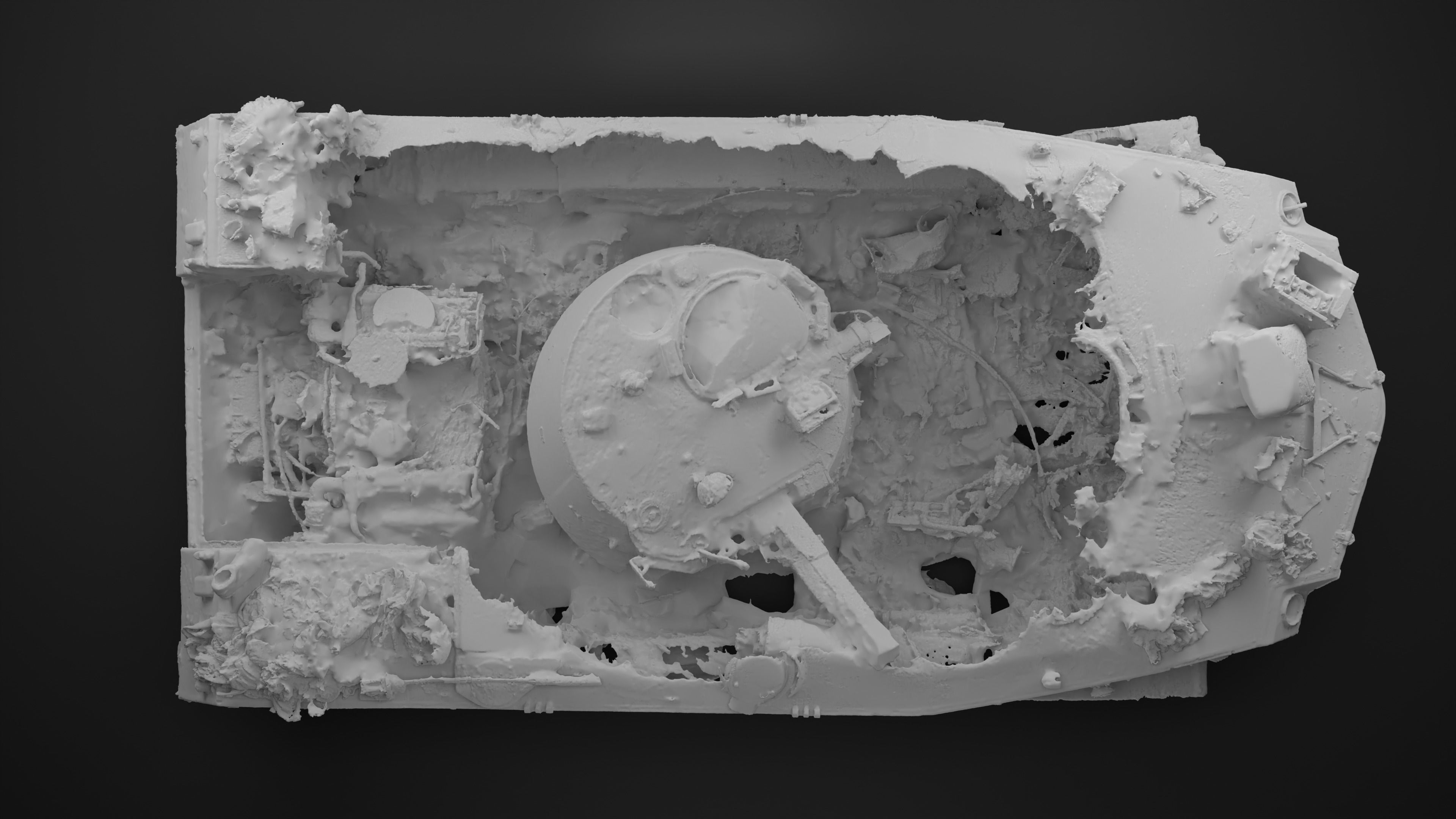 Destroyed and burnt Russian BMD-2 Photoscan 3D model_31