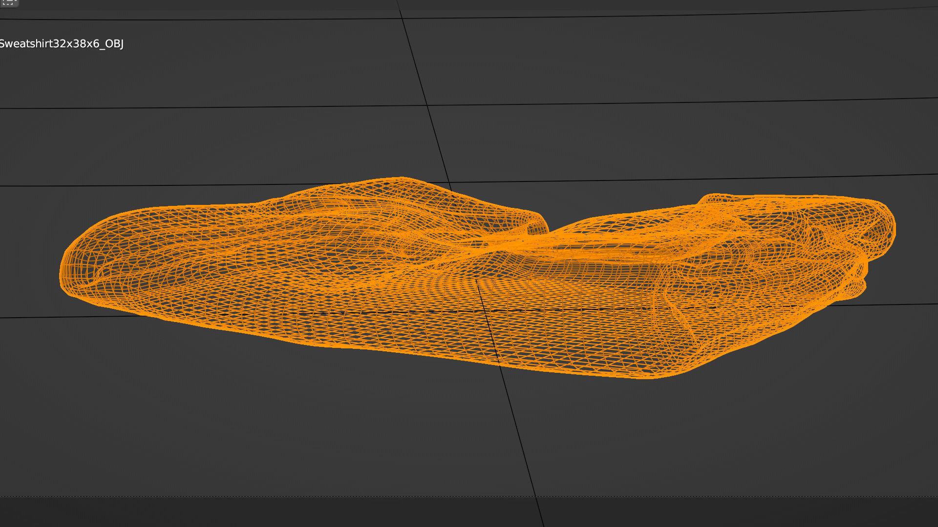 Mens clothing sweatshirt pullover sweater for wardrobe 3D model_5